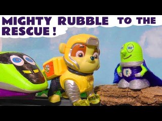 Paw Patrol Mighty Pups Rubble Rescue with Super Funling from Funny Funlings and Mr Freeze from DC Comics in this Paw Patrol Full Episode English