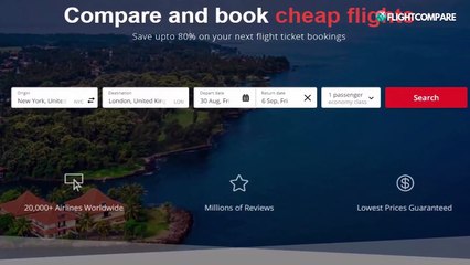 Flightcompare.co - save up to 80% on flight ticket bookings