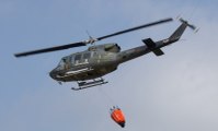 Incendio nell'Agrigentino, in azione elicottero dell'Aeronautica Militare casertana (23.08.19)