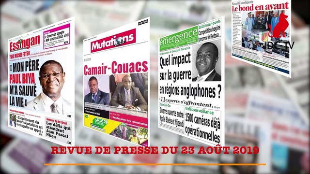 REVUE DE PRESSE DU 23 AOÛT 2019