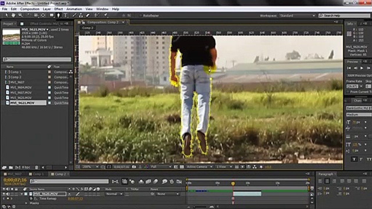 Bài 16 Bài tập tạo người bay bằng After Effects