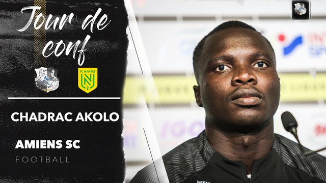 Conférence de presse d'avant Match, Chadrac Akolo (Amiens SC - FC Nantes)