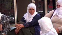 Oğlunun dağa kaçırıldığını söyleyen annenin HDP'deki eylemi sürüyor