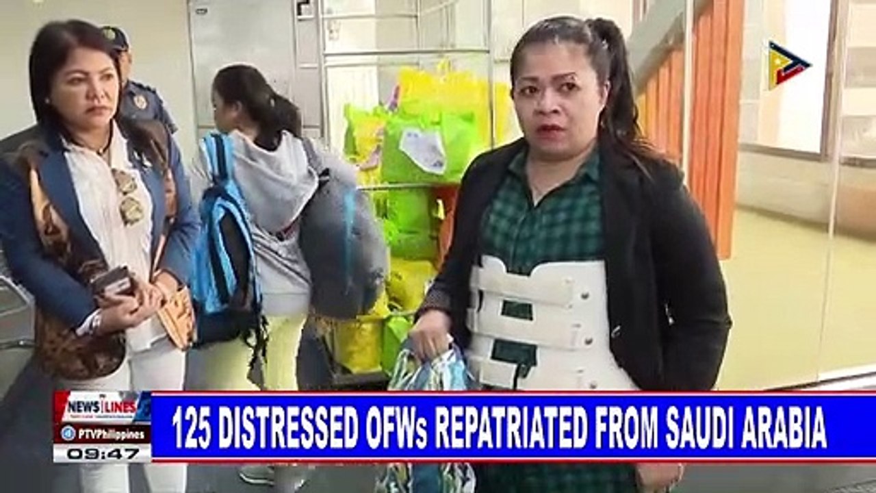 125 distressed OFWs repatriated from Saudi Arabia
