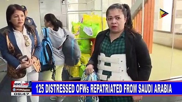 125 distressed OFWs repatriated from Saudi Arabia