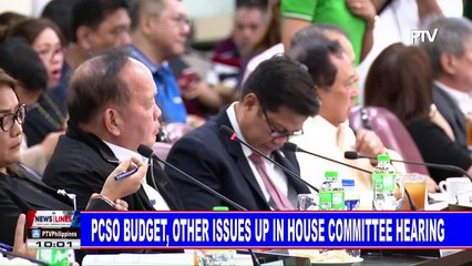 PCSO budget, other issues up in House committee hearing