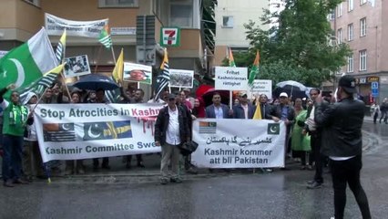 İsveç'te "Hindistan" protestosu