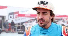 Fernando Alonso valora sus test con el Toyota del Dakar en Namibia