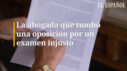 La abogada que tumbó una oposición por un  examen injusto