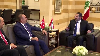 Dışişleri Bakanı Çavuşoğlu - Lübnan Başbakanı Hariri
