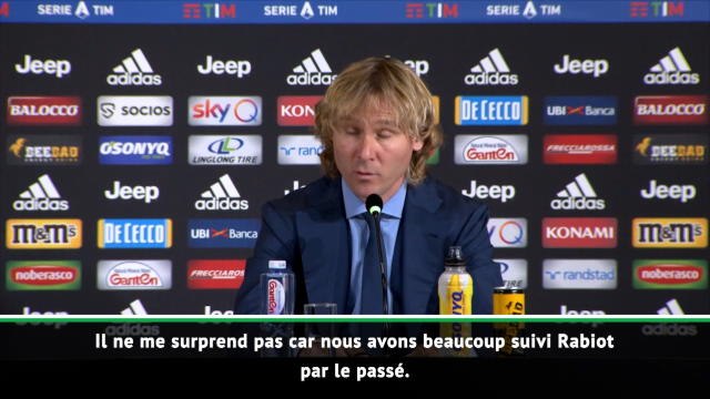 Juventus - Nedved: Rabiot sera un joueur important