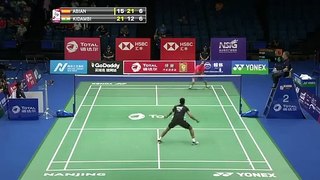 Kidambi the great bs Abian badminton single best relly ever