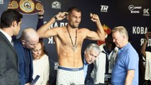 Kovalev and Yarde weigh in, stare into each other's souls and then burst out laughing!