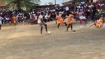 Quand le célèbre Titi Kone marque un but phénoménal en hommage à Arafat Dj, voici ce que ça donne !