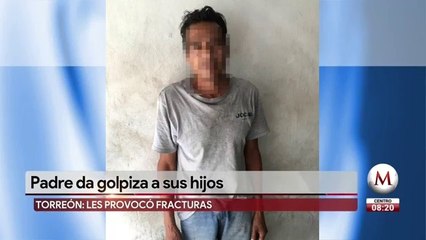 En Torreón, hombre golpea con un palo a sus hijos