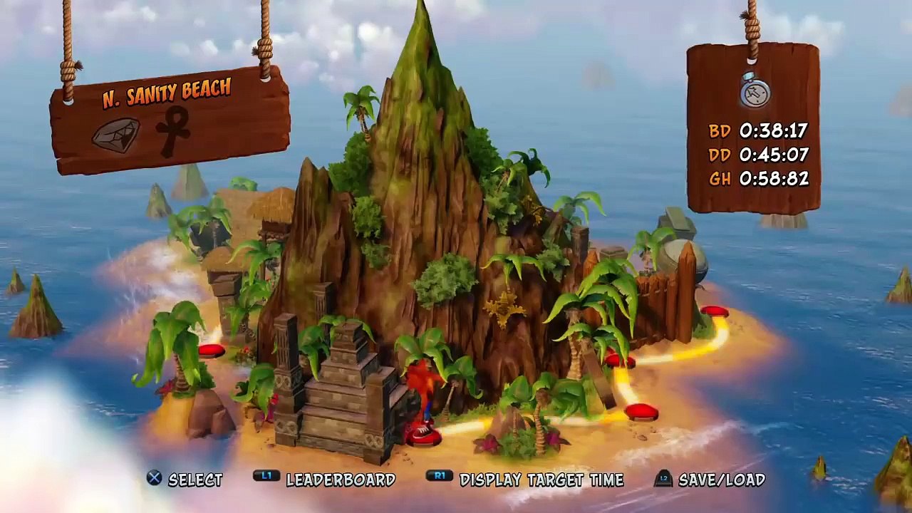 Brad VS. Dad racing challenge playing Crash Bandicoot in the desert