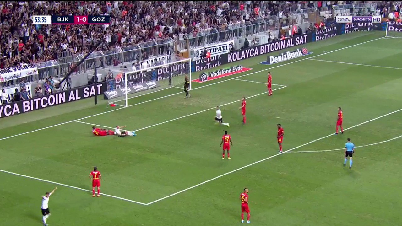 Besiktas 2-0 Goztepe: GOAL Erkin