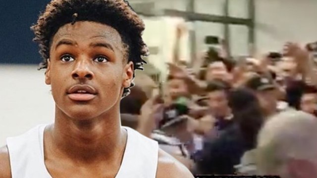 Bronny James Gets MOBBED In China Before Last Game With Sierra Canyon!