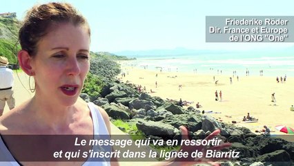 G7 Biarritz: le beach art au service de l’égalité homme-femmes