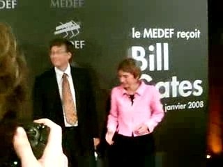 Bill Gates - Laurence Parisot - Medef