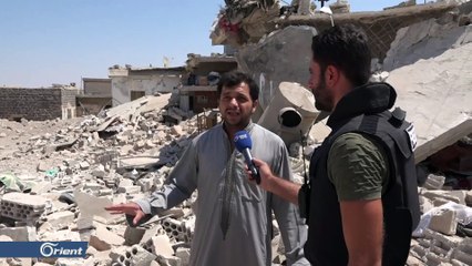 ضحايا من المدنيين في بلدة تلمنس والدير الغربي جنوب إدلب – سوريا