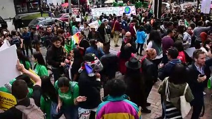 Kolombiya'da Amazonlar'daki yangınlar için gösteri - BOGOTA