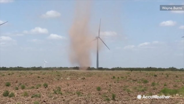 Spinning windmills and dust devils