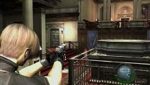Resident Evil 4 - 3-2 Castle West Hall: Cultists Battle: Chase Red Minigun Guy, Red 9 Pistol (2019)