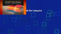 Full version  Checklists for Lawyers  Best Sellers Rank : #1