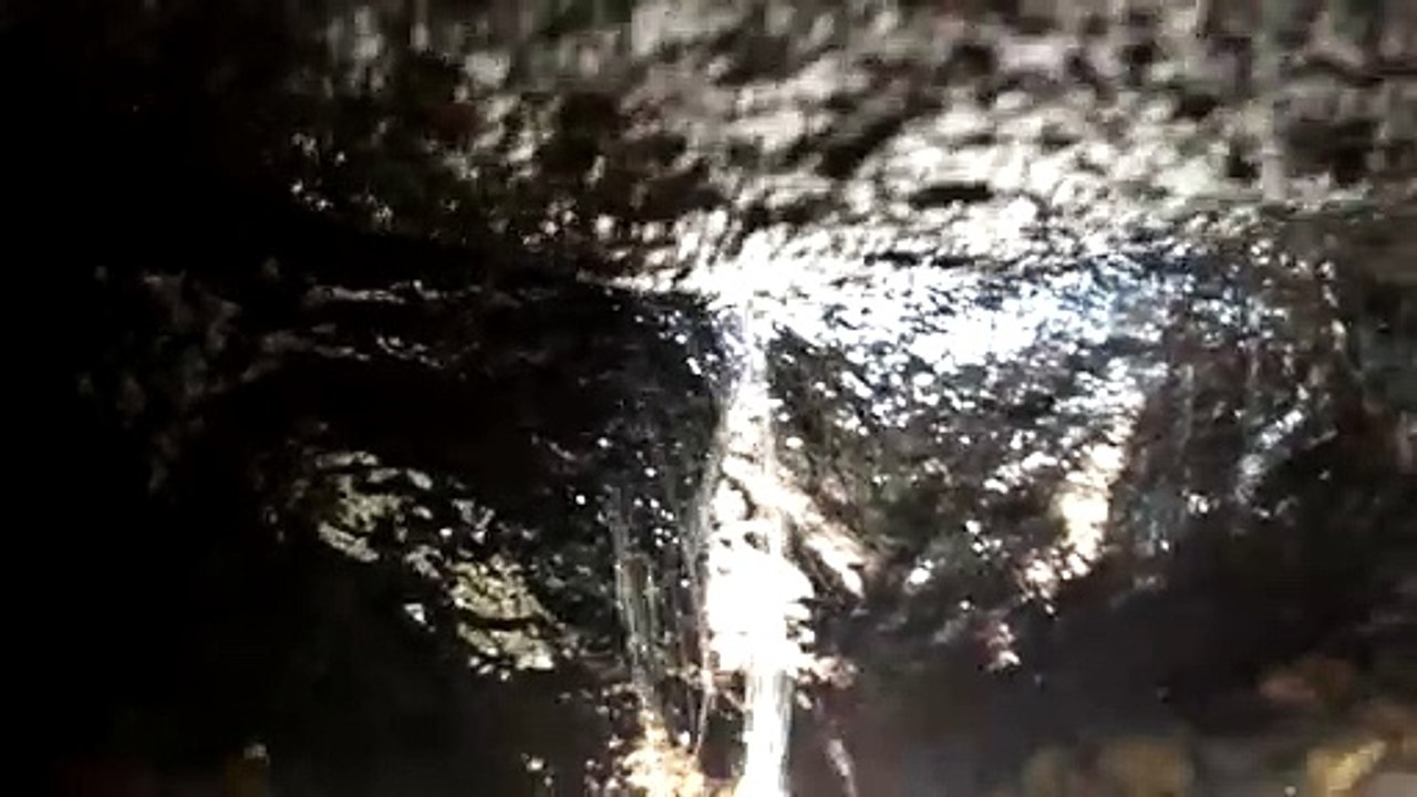 Water flow through rock