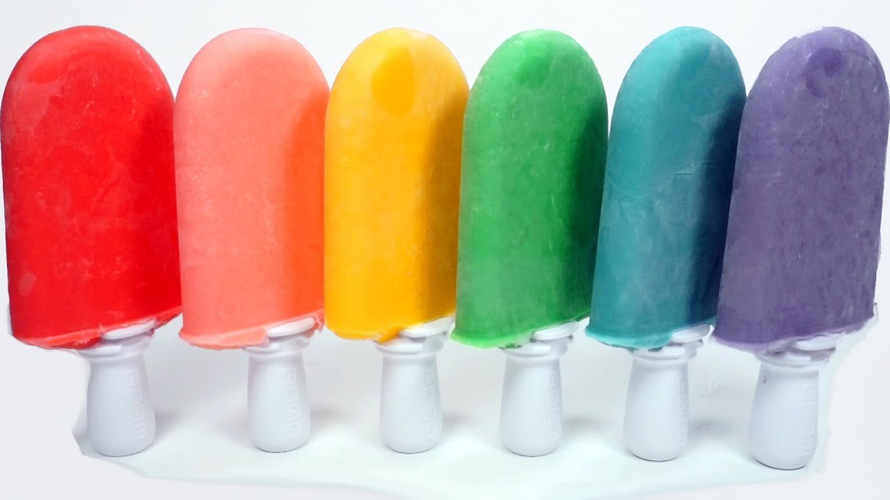How To Make Colors Banana Milk Ice Cream DIY Zoku Pop Color Ice Cream