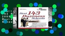 Full Version  Best 143 Business Schools 2005 Edition (Princeton Review: Best Business Schools)