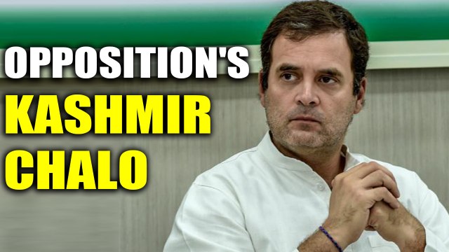 Opposition leaders head to Kashmir, Rahul Gandhi leads the team