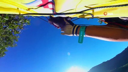 Adrenalin doğa sporlarının başkenti Kemaliye’de çekilen görüntüler beğeniye sunuld