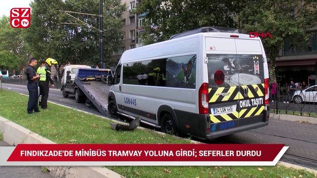 Tramvay yolunda kaza seferler durdu