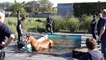 Kain cheval tomber dans une piscine rue Greg Decorte 24.08.2019