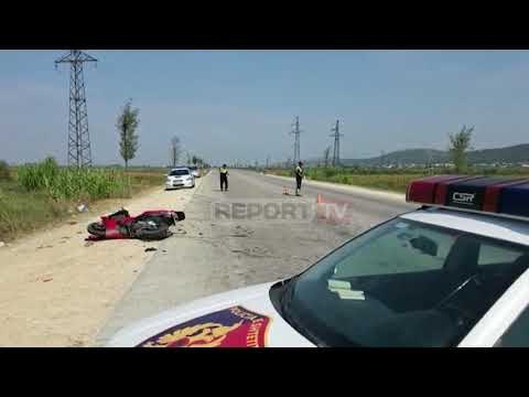 Fier/ 'Mercedesi' përplas motorin, vdes drejtuesi! Shoferi lë makinën në kanal dhe largohet