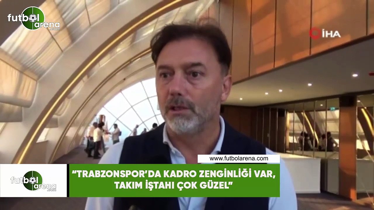 Hami Mandıralı: "Trabzonspor'da kadro zenginliği var, takım iştahı çok güzel"