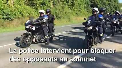 G7: la police intervient pour évacuer des manifestants