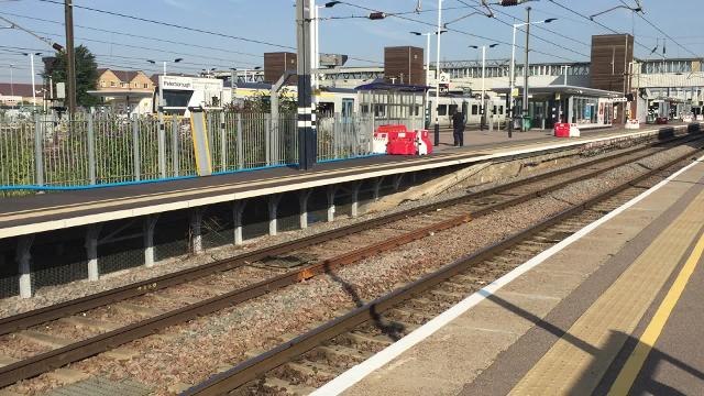 Peterborough Station quiet due to no East Coast Main Line services