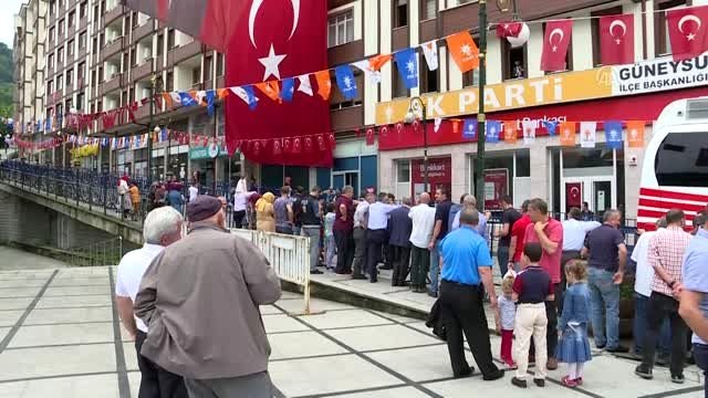 Cumhurbaşkanı Erdoğan, Güneysu'da