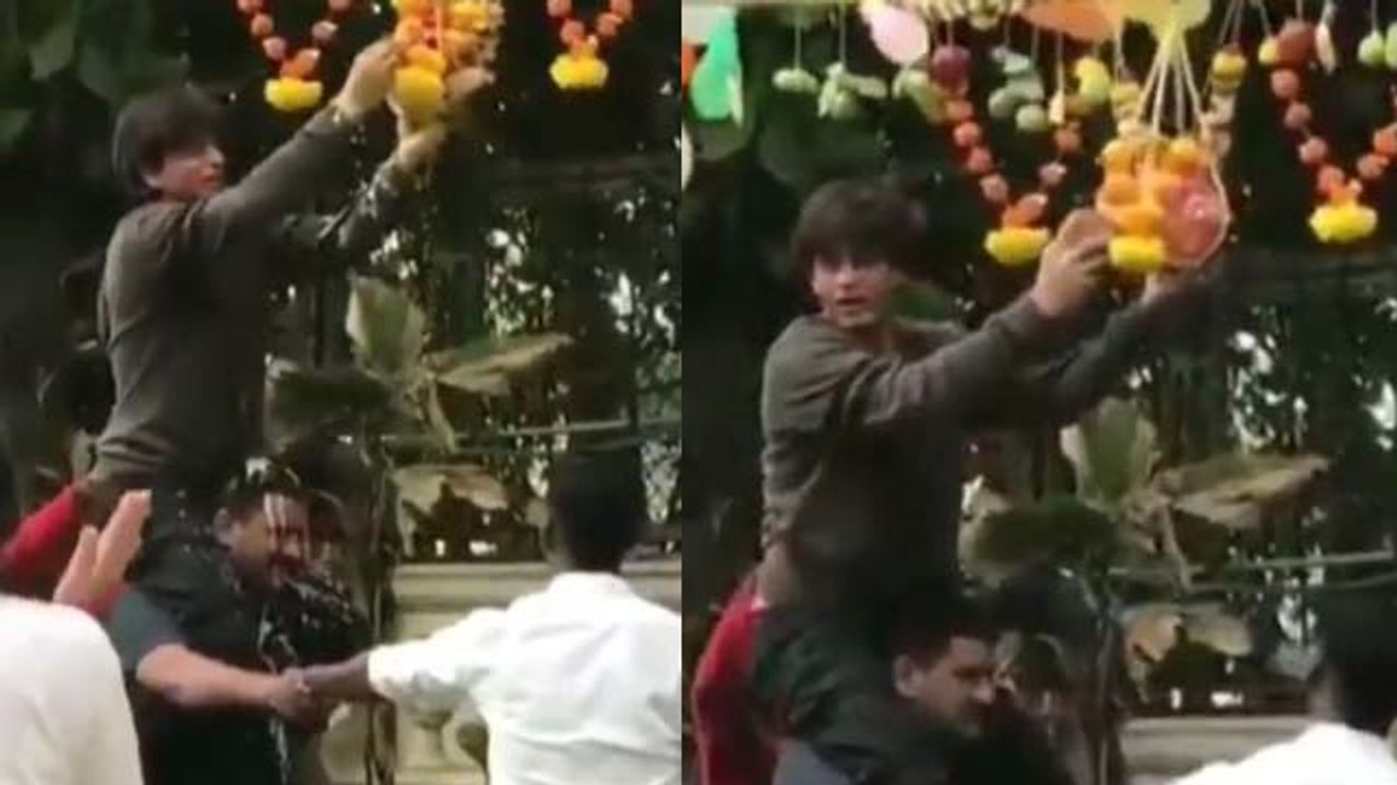 Janmashtami 2019: Shahrukh Khan breaks dahi handi & celebrates the festival; WATCH | FilmiBeat