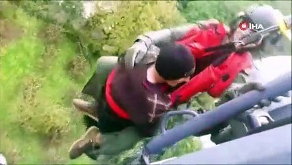 Samsun'daki selde mahsur kalan 17 kişi ve 1 köpek kurtarıldı