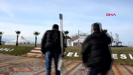 Zonguldak yaralı bulunan su samuru tedavi edildi