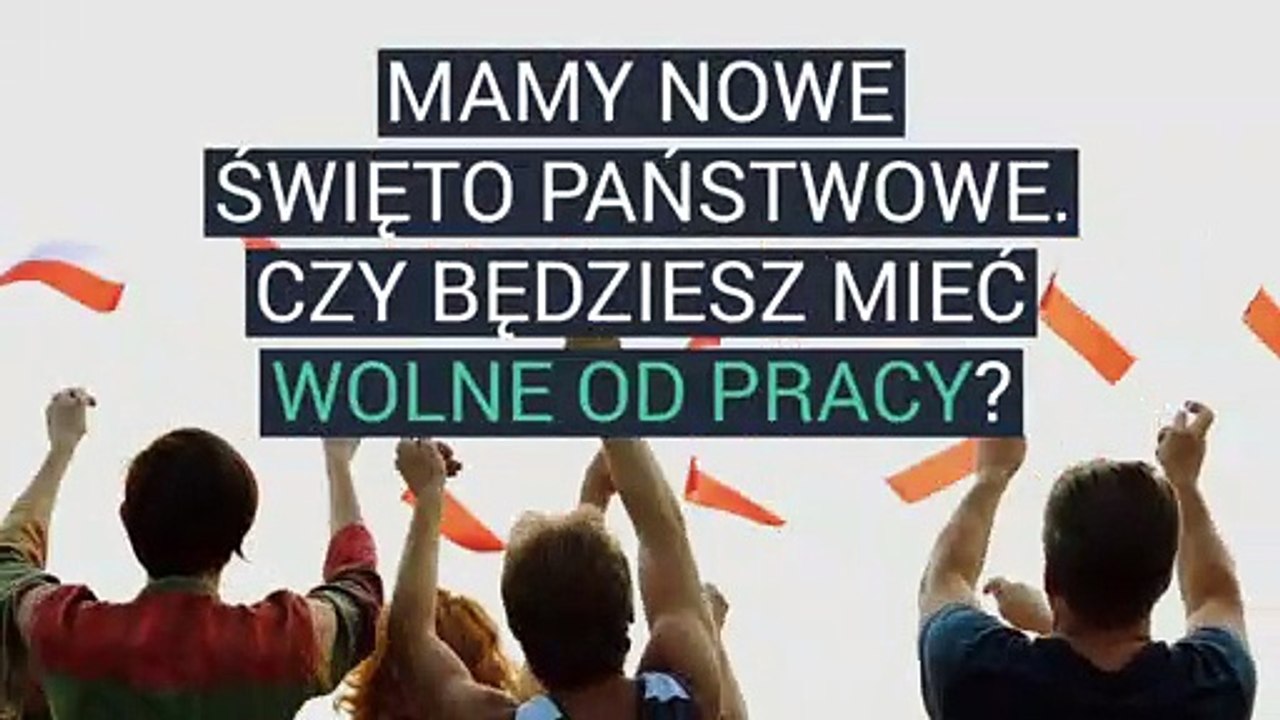 PlayPlay - MAMY NOWE ŚWIĘTO PAŃSTWOWE. CZY BĘDZIESZ MIEĆ WOLNE OD PRACY?