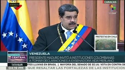 Pdte. Maduro invita a autoridades colombianas a interrogar a Merlano