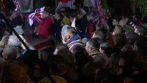 Los partidarios del Brexit celebran la salida de la Unión Europea