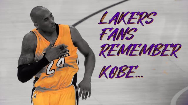 'I love you Kobe. Rest in peace.' - Lakers fans pay tribute after game