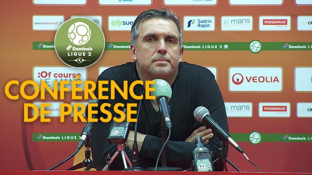 Conférence de presse Le Mans FC - AS Nancy Lorraine (1-1) : Richard DEZIRE (LEMANS) - Jean-Louis GARCIA (ASNL) - 2019/2020