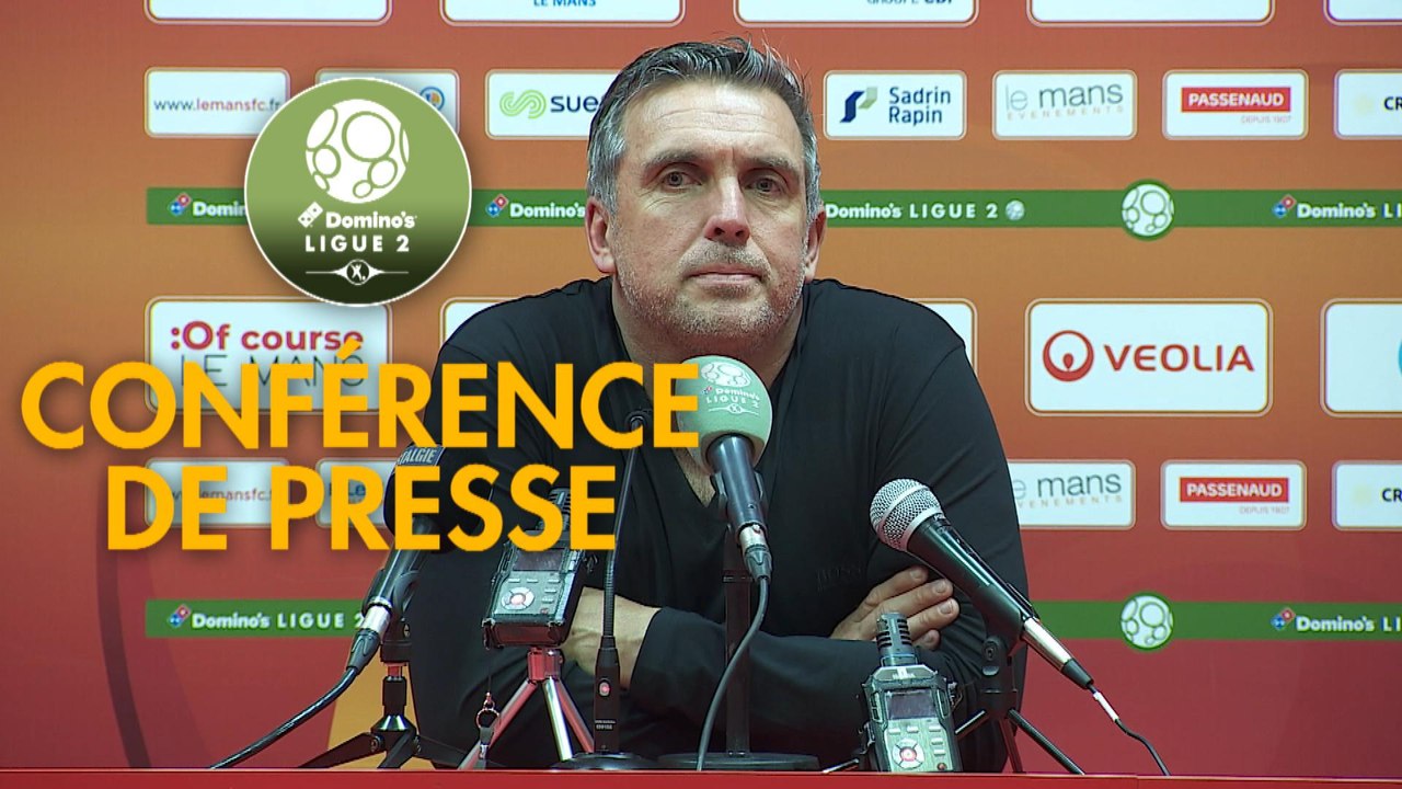 Conférence de presse Le Mans FC - AS Nancy Lorraine (1-1) : Richard DEZIRE (LEMANS) - Jean-Louis GARCIA (ASNL) - 2019/2020